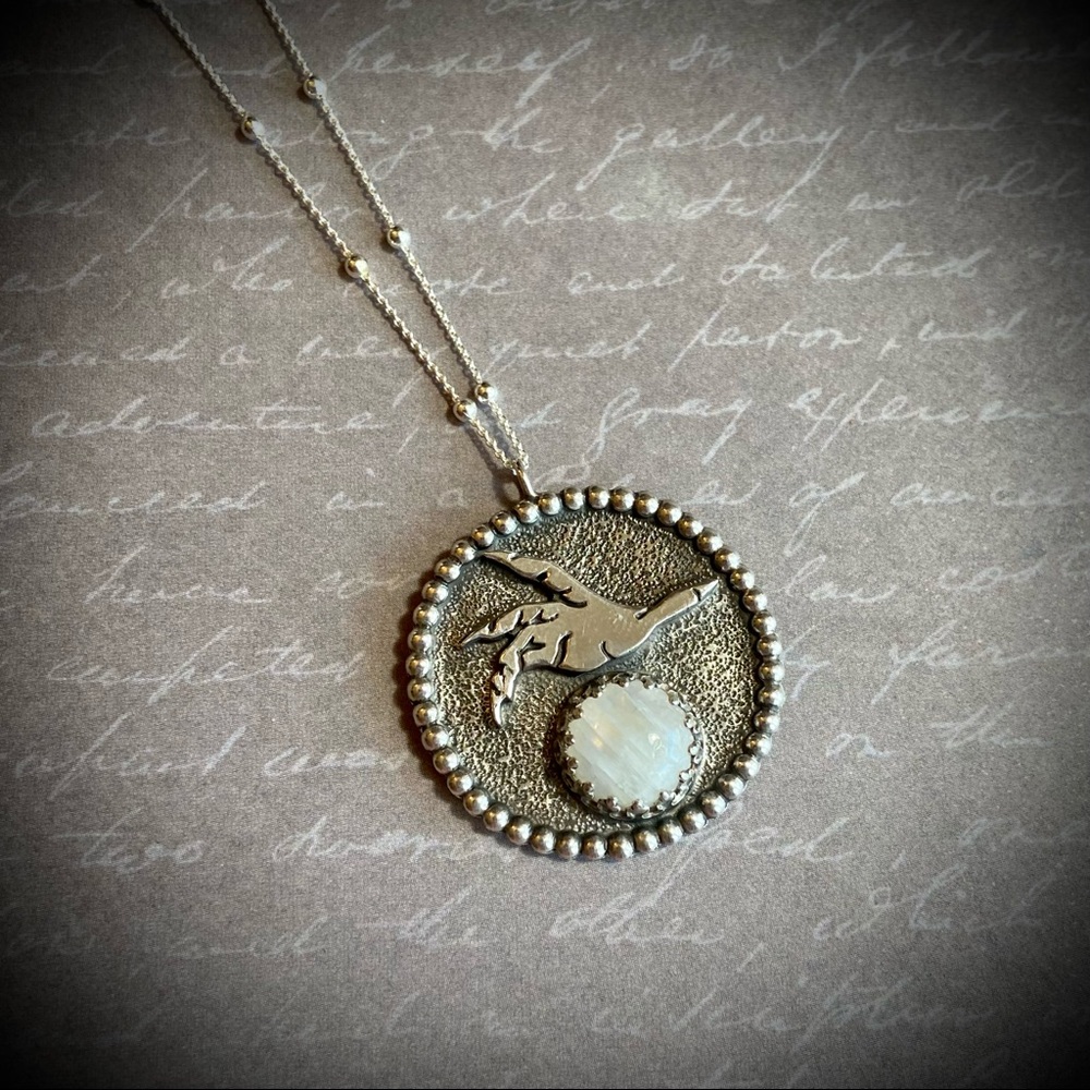 Artisan handmade Fortune teller necklace